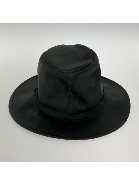 HENSCHEL HAT レザーハット ブラック