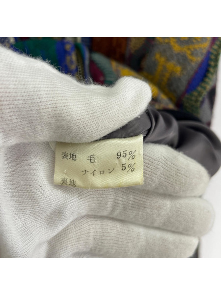 OLD・VINTAGE  MODIGLIANI 3Dニット ジップアップフーディー (M)