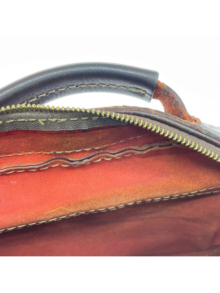 HERZ ショルダーバッグ 多機能 レザーショルダーバッグ 茶[値下]