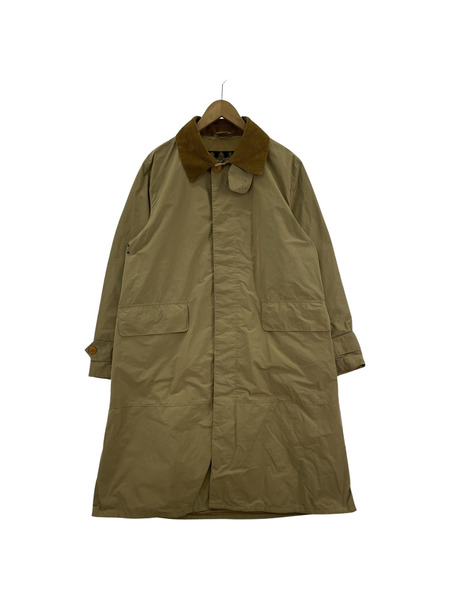 Barbour SINGLE BREASTED COAT ナイロンステンカラーコート 36 ベージュ 1901113