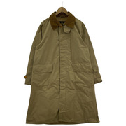 Barbour SINGLE BREASTED COAT ナイロンステンカラーコート 36 ベージュ 1901113