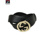 GUCCI　インターロッキング Gバックル レザーベルト