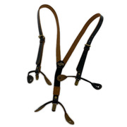 schott ソノ他 サスペンダー レザー 黒