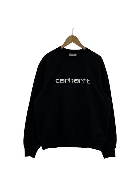 Carhartt WIP ロゴ刺繍スウェット 黒 (M)