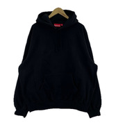 Supreme  Satin Appliaue Hooded  パーカー ブラック L 汚レアリ