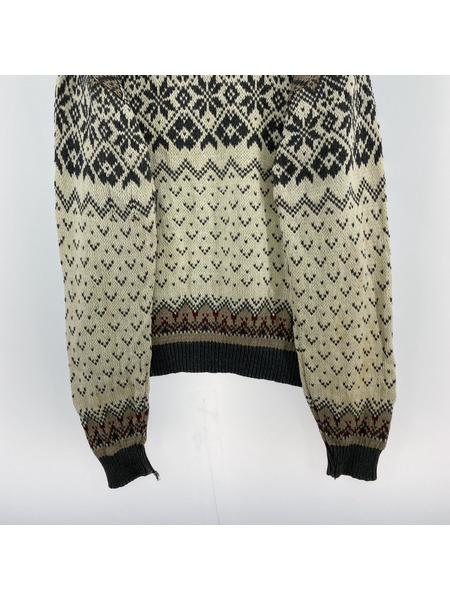 Eddie Bauer ニット・セーター 90s/USA製/白タグ/総柄ニット (M)[値下]