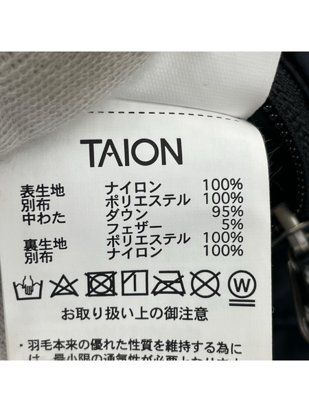 TAION ダウンジャケット リバーシブルボアダウンジャケット ブラック (160)