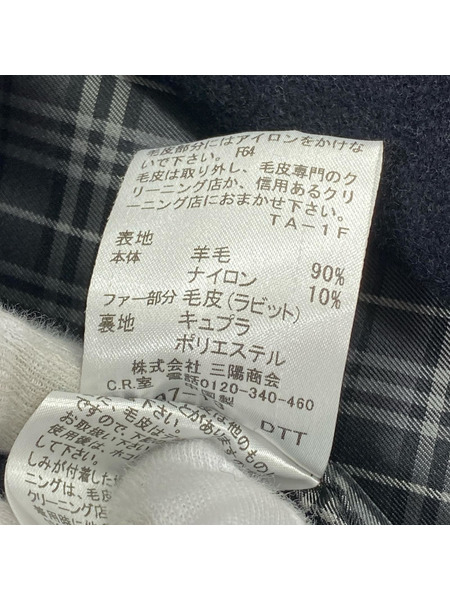BURBERRY BLACK LABEL ジャケット ウール メルトン Pコート