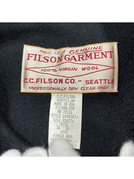 FILSON ジャケット MACKINAW WOOL CRUISER JACKET 黒(36)