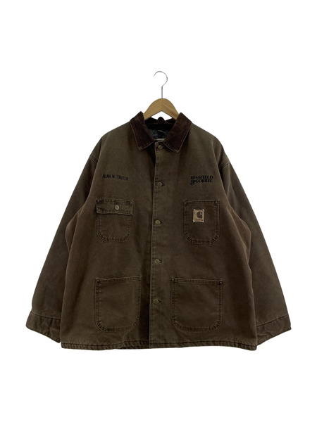 Carhartt ダック地 USA製 チョアコートC02 CHT 茶