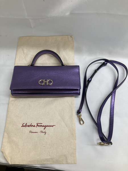 S.Ferragamo 2WAY バッグ パープル