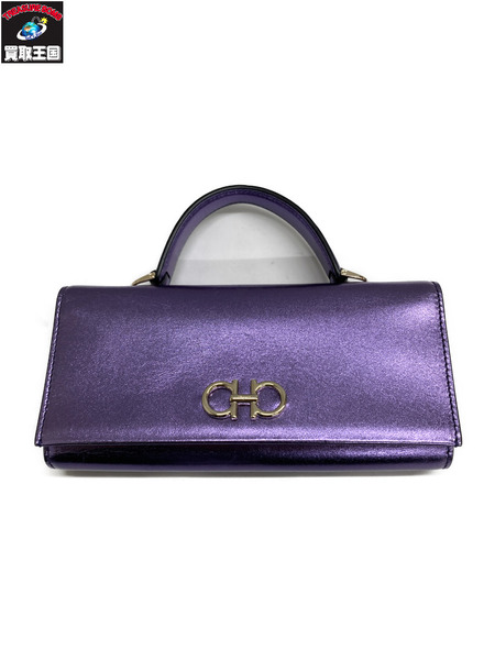 S.Ferragamo 2WAY バッグ パープル