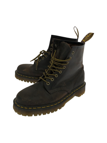 Dr.Martens CRAZY HORSE DARK BROWN 8 EYELET BOOT