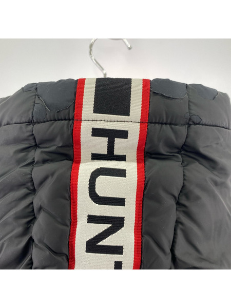 HUNTER ダウンジャケット ショートパファージャケット 黒 (M)