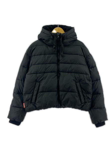 HUNTER ダウンジャケット ショートパファージャケット 黒 (M)