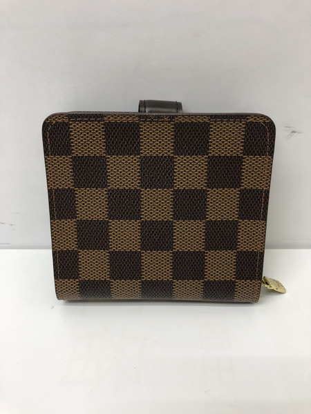 LV コンパクトジップ ダミエ・エベヌ