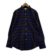 PORTUGUESE flannel チェックシャツ 青 (L)