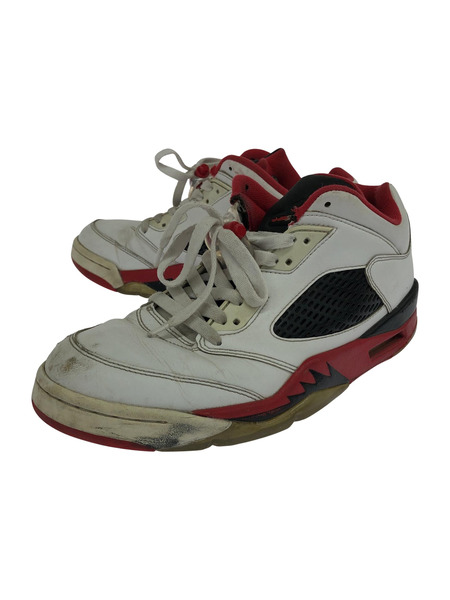 NIKE Air Jordan 5 Retro Low Fire Red 27.0cm[値下]