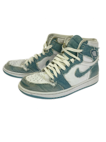 NIKE スニーカー W AIR JORDAN 1 RETRO HI OG denim 28cm