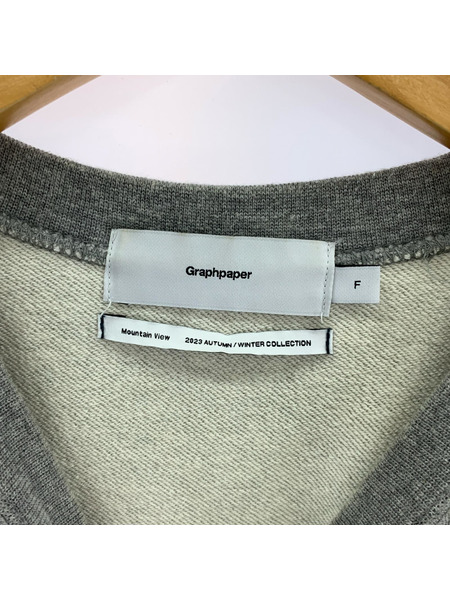 graphpaper スウェット・トレーナー 23AW Ultra Crew Neck Sweater GRY