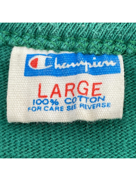 70s Champion football tee FLORIDA 緑 L