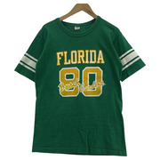 70s Champion football tee FLORIDA 緑 L