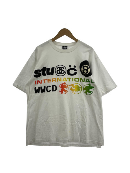 STUSSY　cuctus plant S/Sカットソー（L）白