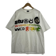 STUSSY　cuctus plant S/Sカットソー（L）白