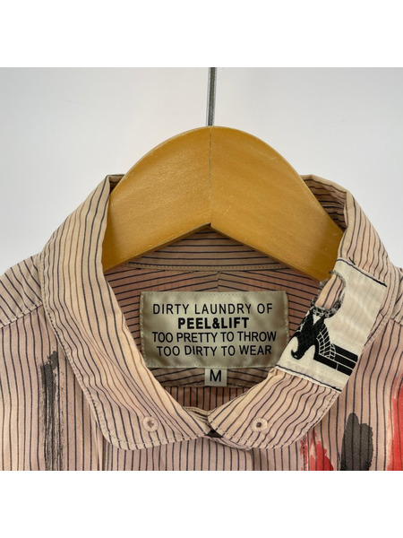 PEEL&LIFT CHAOS腕章 アナーキーシャツ M 総柄