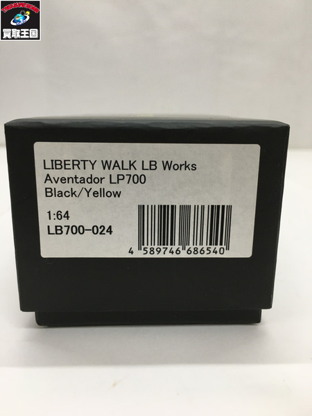 LIBERTY　WALK　LB-WORKS　アヴェンタドールLP700　 ﾌﾞﾗｯｸ/ｲｴﾛー