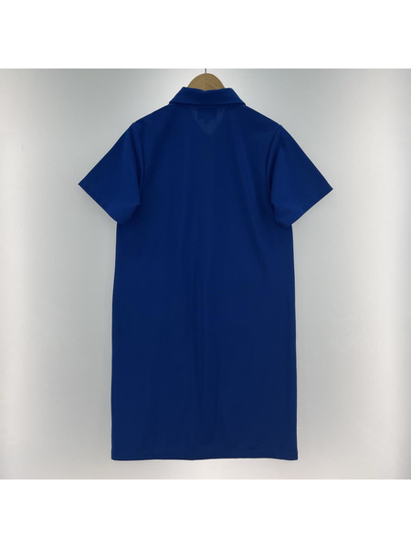 STUSSY ストックロゴジャージポロワンピース S 青