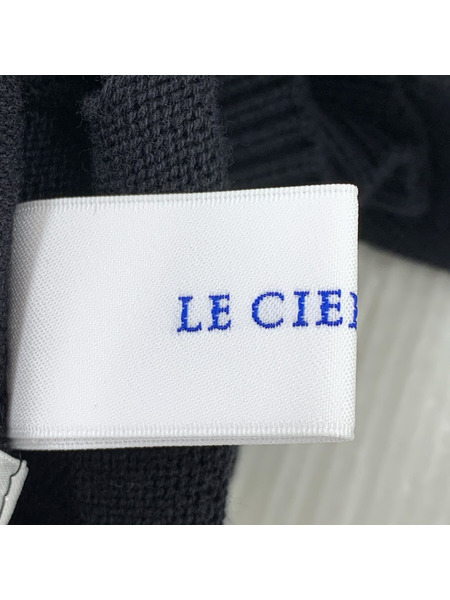 LE CIEL BLEU ニット・セーター Eyelet Knit Top/BLK