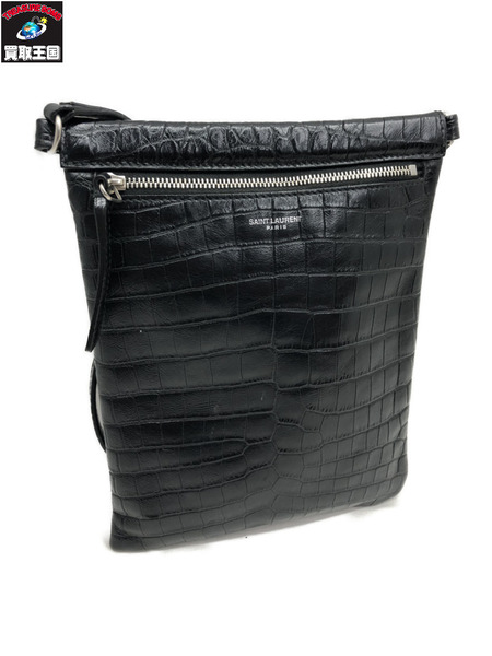 ショルダーバッグ SAINT LAURENT クロスボディ クロコ サコッシュ