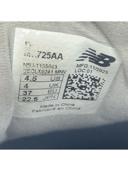 NEW BALANCE シューズ ML725AA グレー (22.5cm)