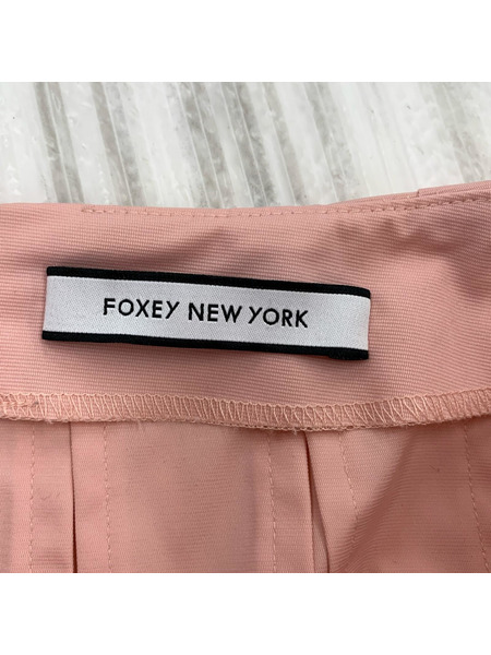 FOXEY NEW YORK ヒザ丈スカート フレアスカート ピンク