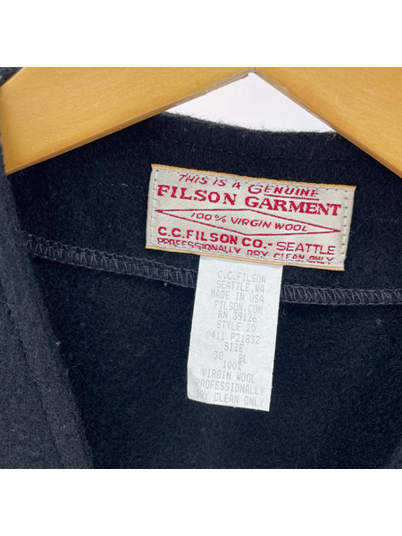 FILSON ジレ・ベスト MACKINAW WOOL VEST 黒(38)