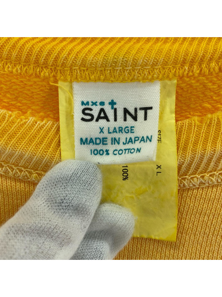 SAINT MICHAEL スウェット・トレーナー CRW SWEAT/LMB OF GD/YELLOW XL