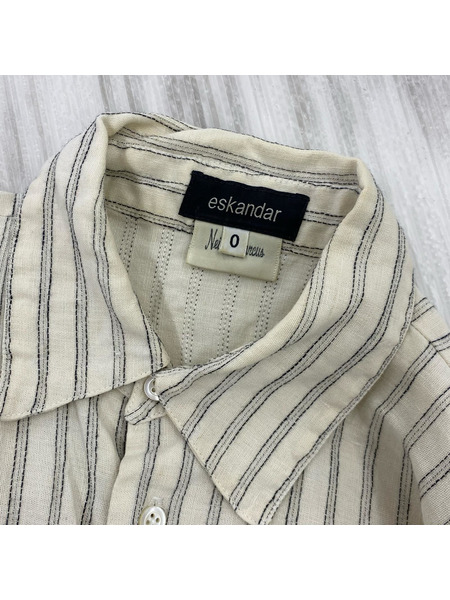 Eskandar Neiman Marcus ストライプ L/S シャツ