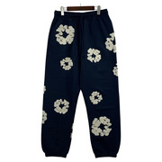 DENIM TEARS COTTON WREATH SWEATPANT NAVY フラワースウェットパンツ L 紺