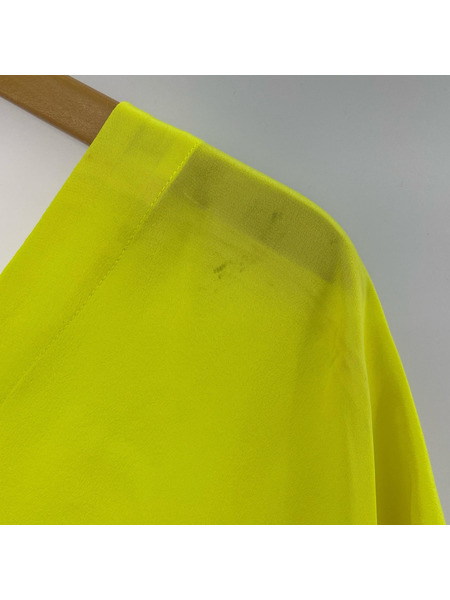 threeASFOUR スキッパーチュニックワンピース OS ネオン