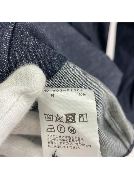 COMOLI 半袖シャツ デニム コモリシャツ インディゴ 3