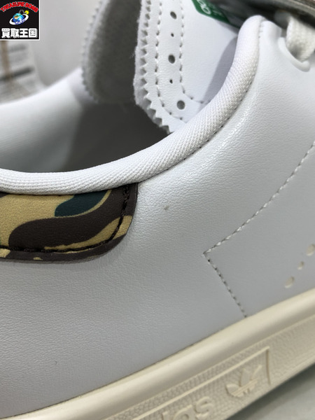 BAPE×adidas/Stan Smith/25.5cm/白/ベイプ×アディダス