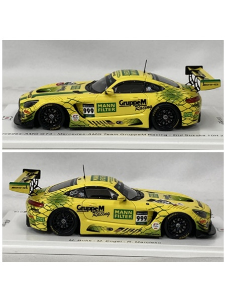 スパーク 1/43 メルセデスAMG GT3 AMG チーム GruppeM Suzuka 10H 2019