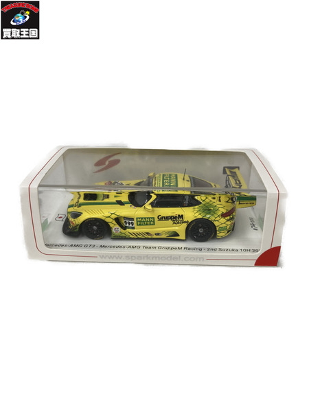 スパーク 1/43 メルセデスAMG GT3 AMG チーム GruppeM Suzuka 10H 2019
