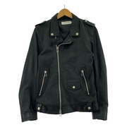 VANQUISH ゴートスキンダブルライダースジャケット VJJ3045 黒 (M)