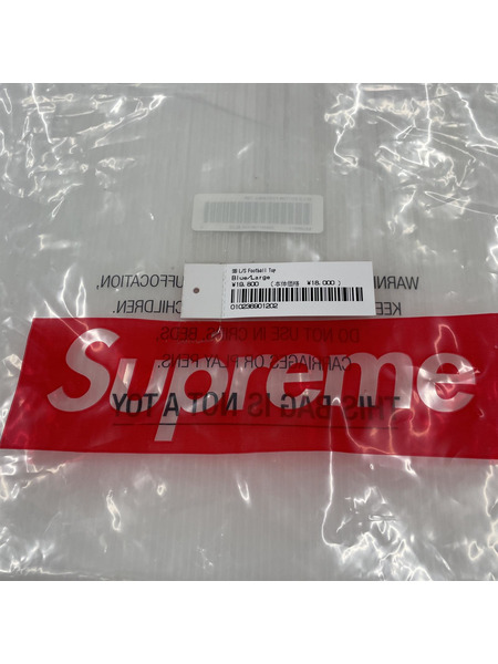 Supreme 24SS 99 L/S Football Top L 青 ナンバリングフットボールシャツ L