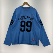 Supreme 24SS 99 L/S Football Top L 青 ナンバリングフットボールシャツ L