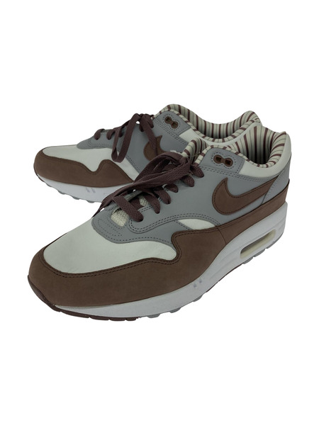 NIKE  AIR MAX1 PRM shimashima スニーカー 白茶 30cm