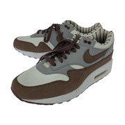 NIKE  AIR MAX1 PRM shimashima スニーカー 白茶 30cm