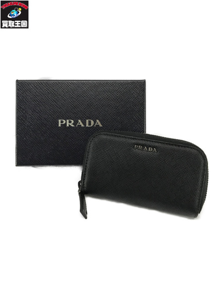 PRADA サフィアーノ　黒　6連キーケース
